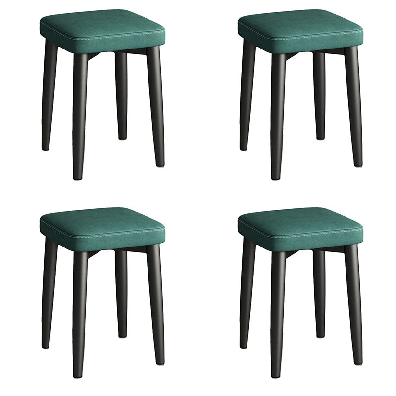 Zeitgenössischer Lederstandard Square 4 -Beine Standard für Wohnzimmer