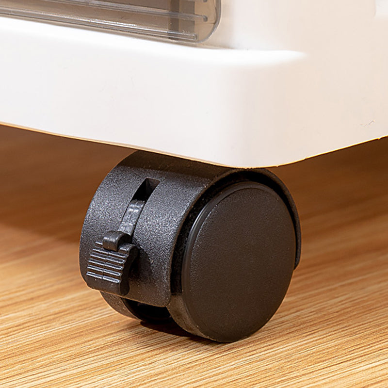 Gabinete de archivos transparentes verticales Cajones de plástico modernos de presentación