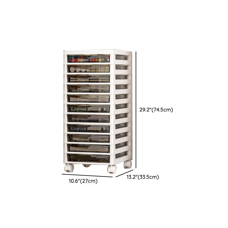 Armadio verticale trasparente mobile moderno mobile mobile in plastica moderna