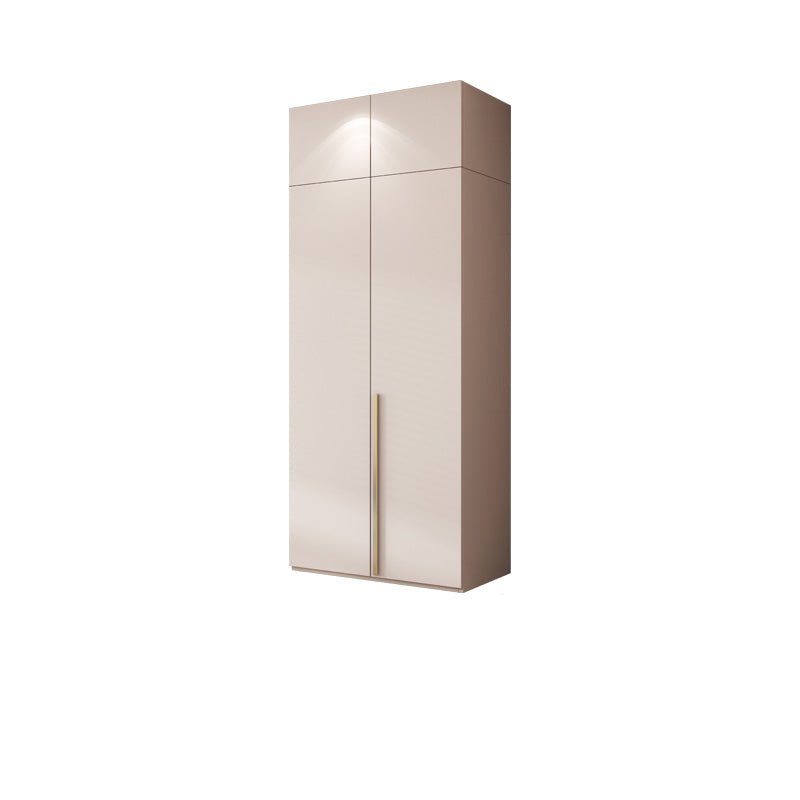 Contemporary Bedroom Storage Cabinet Wooden Shelves Wardrobe 27.5"L x 20"W x 96"H Armories & Top Cabinet Clearhalo 'Armoires & Wardrobes' 'armoires_wardrobes' 'Bedroom Furniture' 'furn' 'furn_armoires_wardrobes' 'Furniture' 7581215