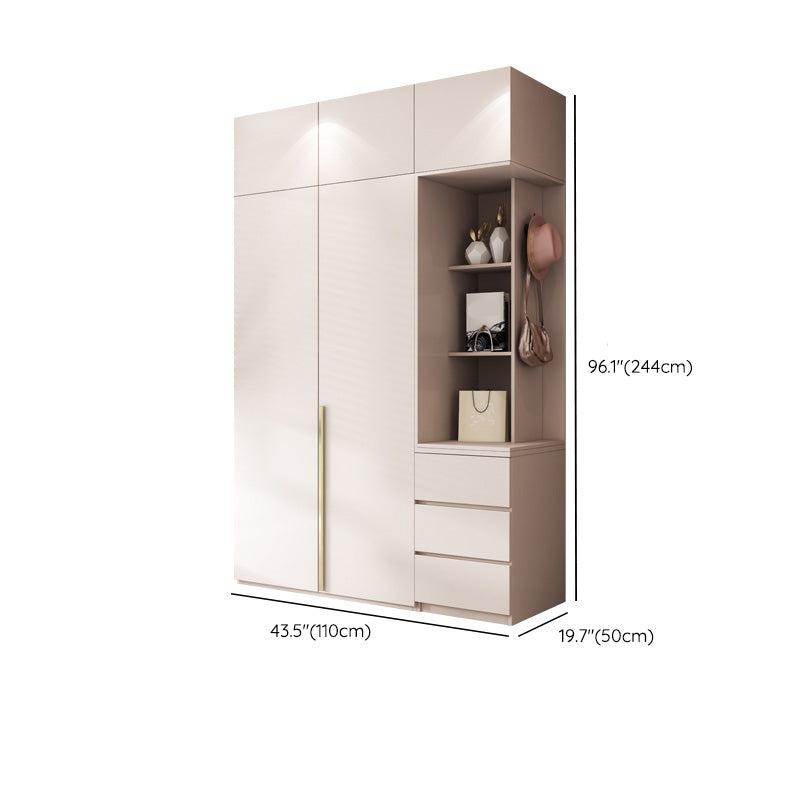 Contemporary Bedroom Storage Cabinet Wooden Shelves Wardrobe Clearhalo 'Armoires & Wardrobes' 'armoires_wardrobes' 'Bedroom Furniture' 'furn' 'furn_armoires_wardrobes' 'Furniture' 7581230