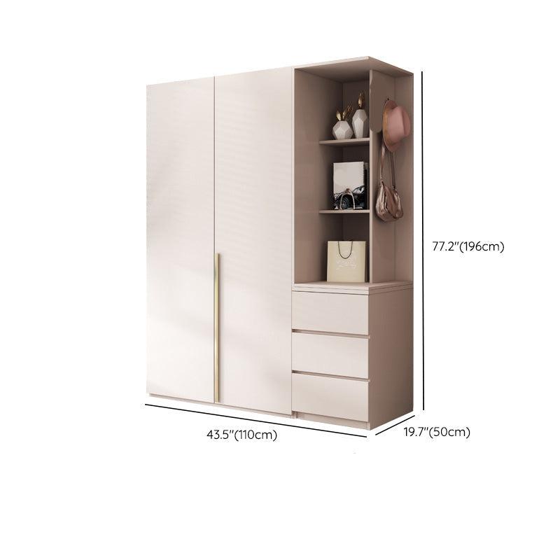 Contemporary Bedroom Storage Cabinet Wooden Shelves Wardrobe Clearhalo 'Armoires & Wardrobes' 'armoires_wardrobes' 'Bedroom Furniture' 'furn' 'furn_armoires_wardrobes' 'Furniture' 7581231