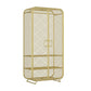 Industrial Style Wardrobe Bedroom Metal Wardrobe Closet with 2 Doors Gold 2 Clearhalo 'Armoires & Wardrobes' 'armoires_wardrobes' 'Bedroom Furniture' 'furn' 'furn_armoires_wardrobes' 'Furniture' 7581235