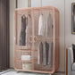 Industrial Style Wardrobe Bedroom Metal Wardrobe Closet with 2 Doors Clearhalo 'Armoires & Wardrobes' 'armoires_wardrobes' 'Bedroom Furniture' 'furn' 'furn_armoires_wardrobes' 'Furniture' 7581238