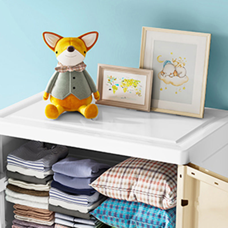 Armoire en plastique Style Teen Style Simple Rectangular Bedroom Armorage de garde-robe