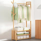 Contemporary Style Wardrobe Armoire Bamboo Armoire with Garment Rod for Home 28"L x 11"W x 65"H Natural Drawer Not Included Clearhalo 'Armoires & Wardrobes' 'armoires_wardrobes' 'Bedroom Furniture' 'furn' 'furn_armoires_wardrobes' 'Furniture' 7581304