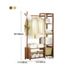 Contemporary Style Wardrobe Armoire Bamboo Armoire with Garment Rod for Home Clearhalo 'Armoires & Wardrobes' 'armoires_wardrobes' 'Bedroom Furniture' 'furn' 'furn_armoires_wardrobes' 'Furniture' 7581313
