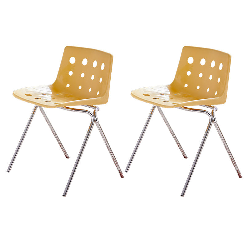 Modern Style Stackable Side Chair Plastic Dining Chair for Dining Room