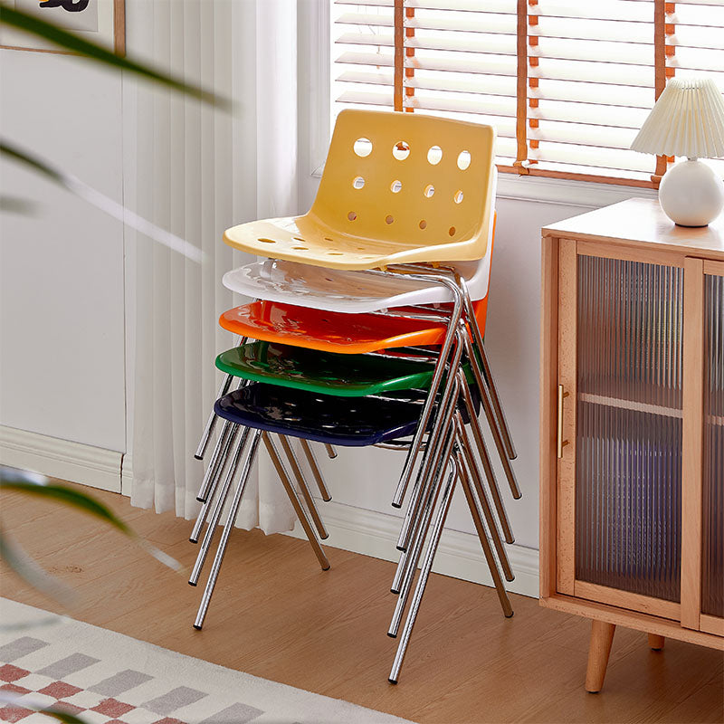 Modern Style Stackable Side Chair Plastic Dining Chair for Dining Room