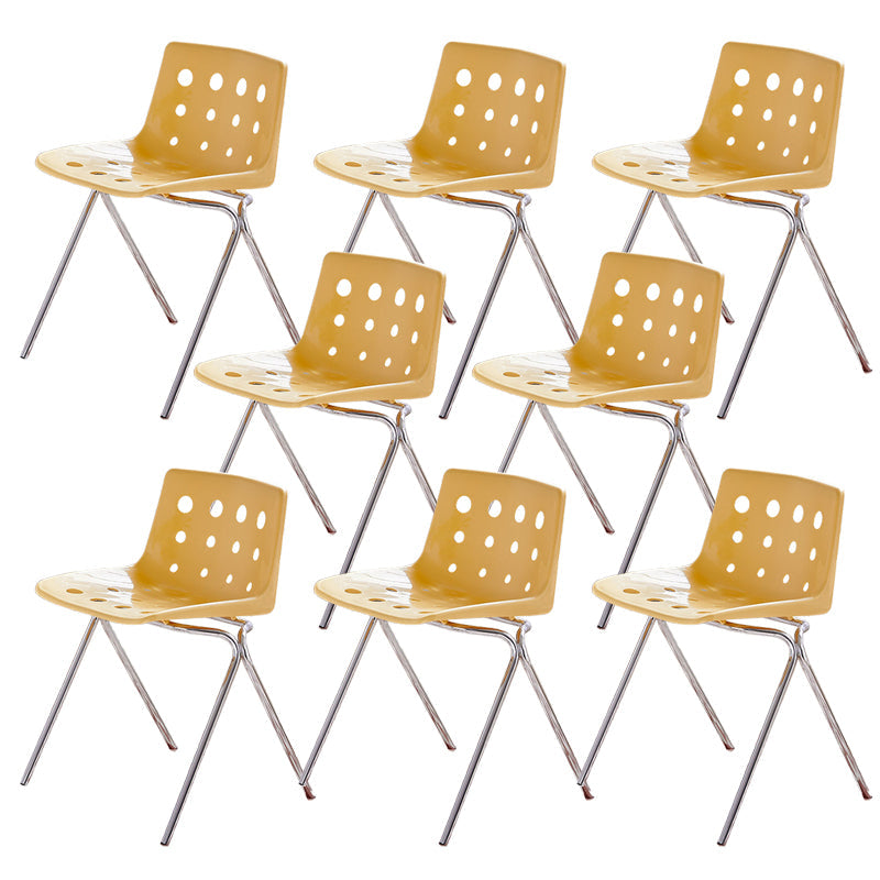 Modern Style Stackable Side Chair Plastic Dining Chair for Dining Room
