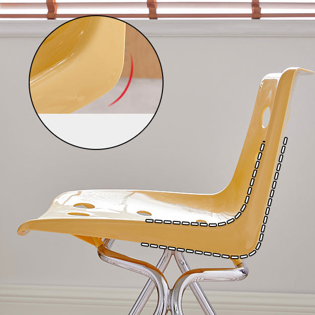 Modern Style Stackable Side Chair Plastic Dining Chair for Dining Room