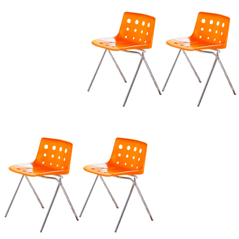 Modern Style Stackable Side Chair Plastic Dining Chair for Dining Room