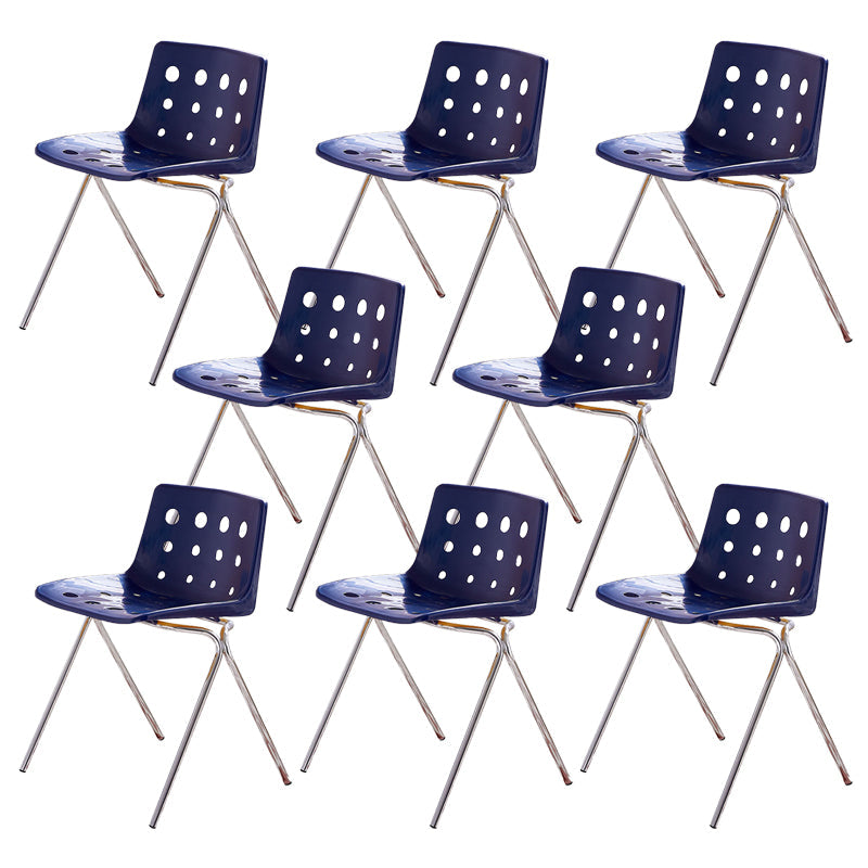 Modern Style Stackable Side Chair Plastic Dining Chair for Dining Room