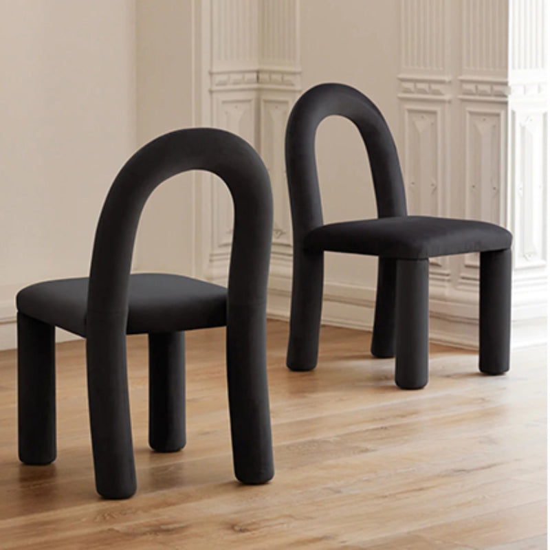 Moderne einfache Armless Esstühle Holzrahmen Offener Rücken für Esszimmer für Esszimmer