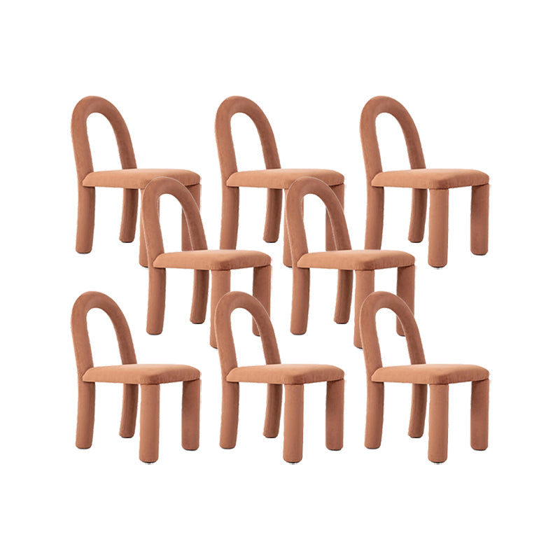 Moderne einfache Armless Esstühle Holzrahmen Offener Rücken für Esszimmer für Esszimmer