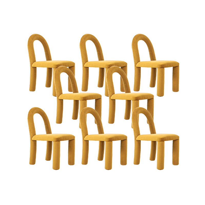 Moderne einfache Armless Esstühle Holzrahmen Offener Rücken für Esszimmer für Esszimmer