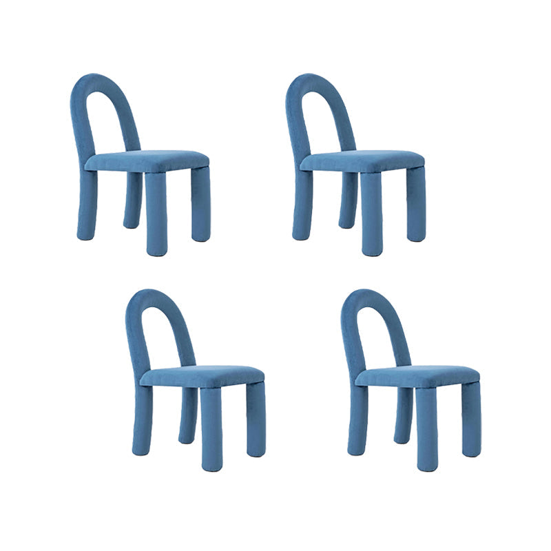 Moderne einfache Armless Esstühle Holzrahmen Offener Rücken für Esszimmer für Esszimmer