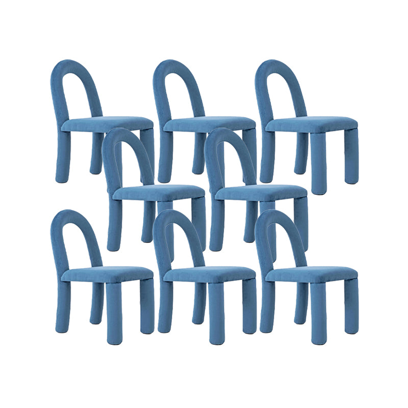 Moderne einfache Armless Esstühle Holzrahmen Offener Rücken für Esszimmer für Esszimmer