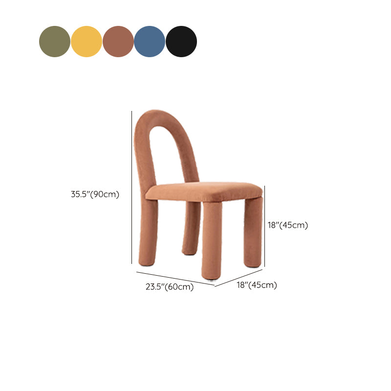 Moderne einfache Armless Esstühle Holzrahmen Offener Rücken für Esszimmer für Esszimmer