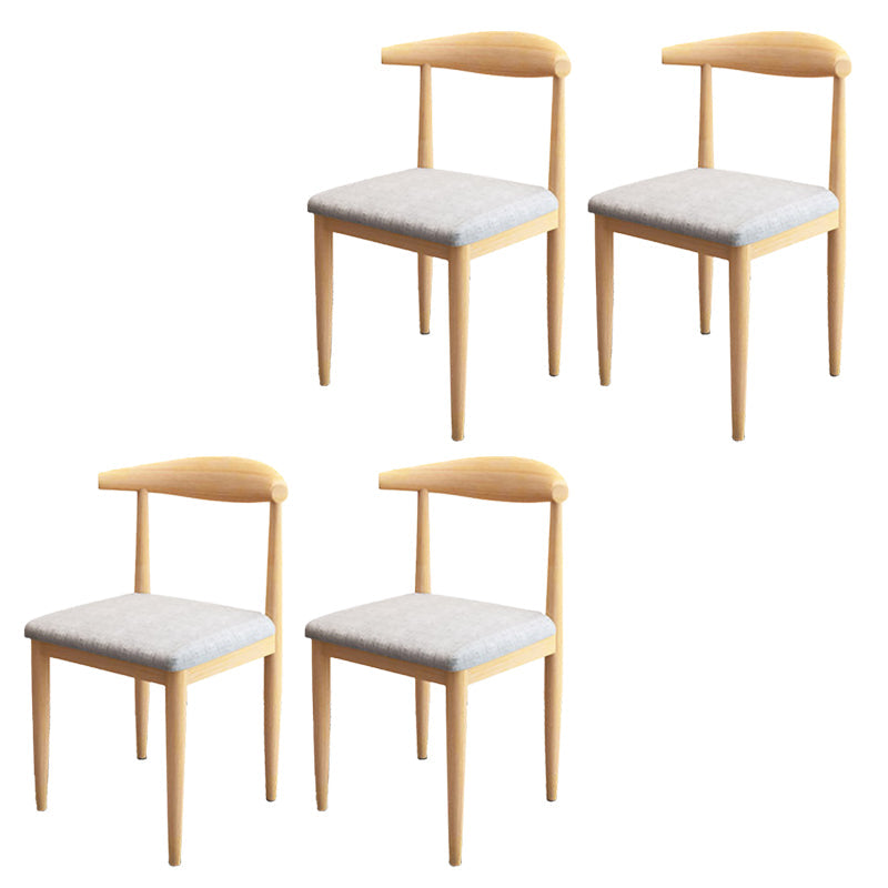 Moderne stijl zijstoel open rug binnen eetkamerstoel voor eetkamer