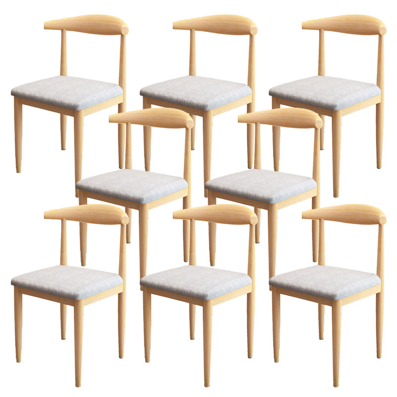 Moderne stijl zijstoel open rug binnen eetkamerstoel voor eetkamer