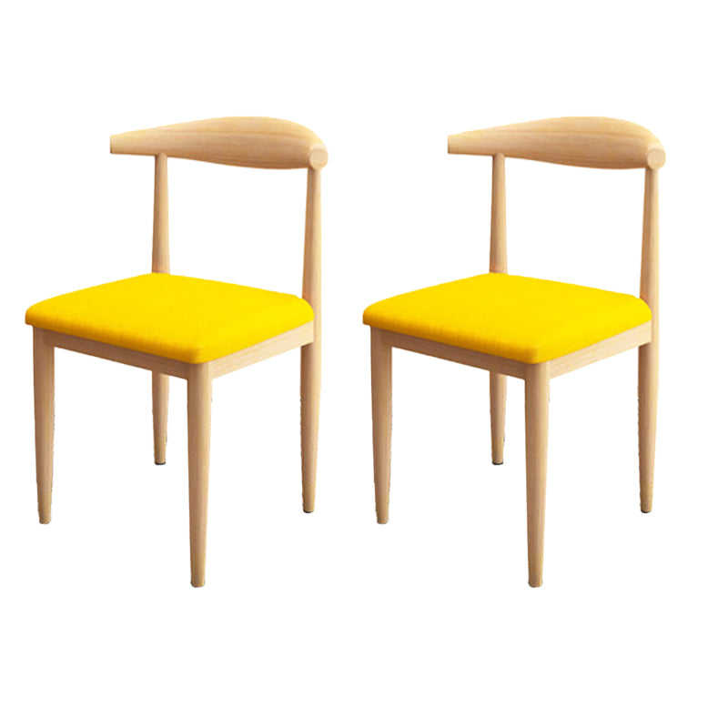 Moderne stijl zijstoel open rug binnen eetkamerstoel voor eetkamer