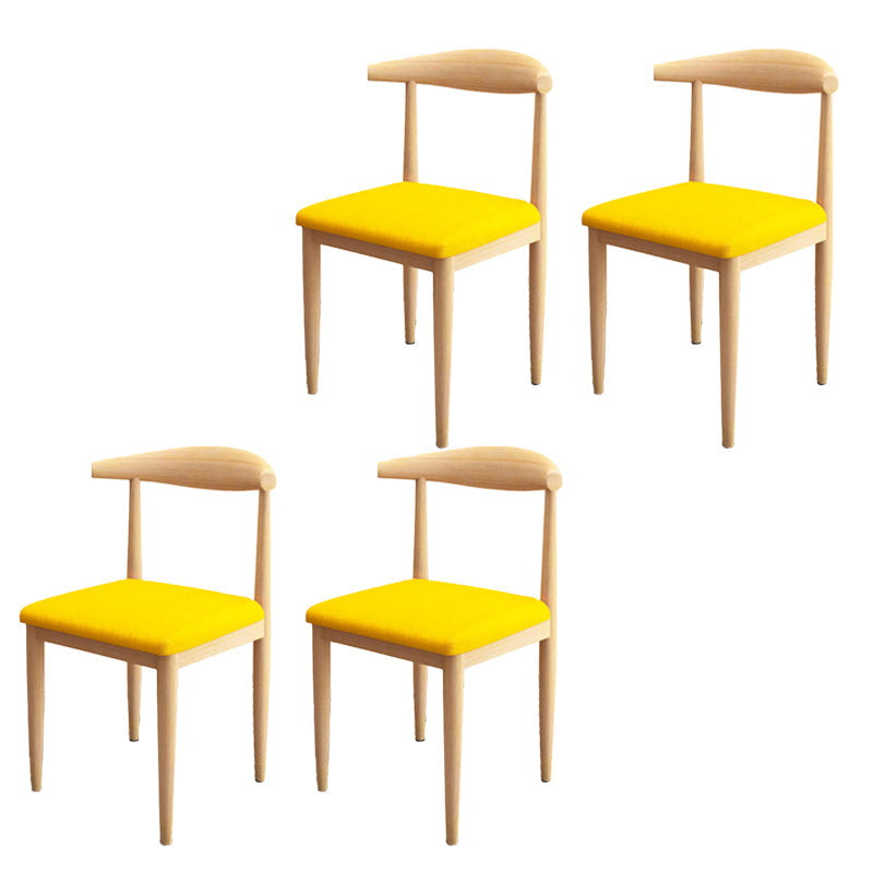 Moderne stijl zijstoel open rug binnen eetkamerstoel voor eetkamer