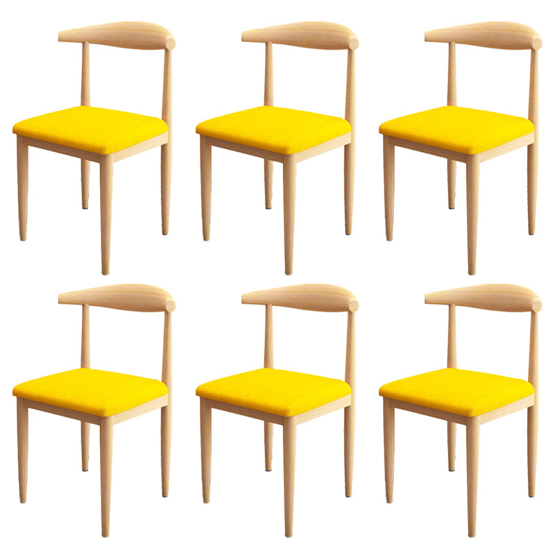 Moderne stijl zijstoel open rug binnen eetkamerstoel voor eetkamer