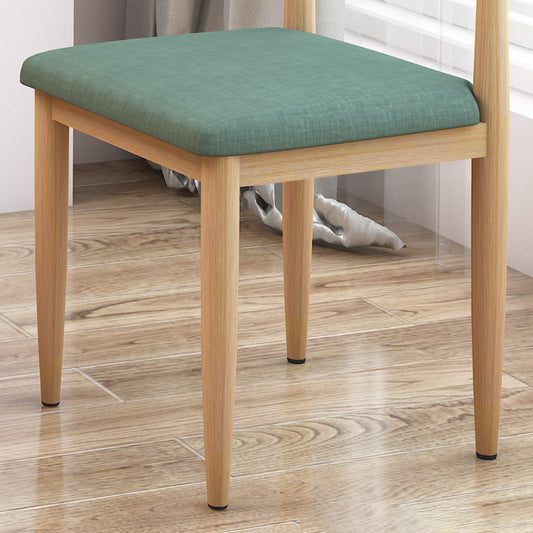 Moderne stijl zijstoel open rug binnen eetkamerstoel voor eetkamer