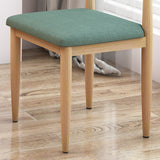 Moderne stijl zijstoel open rug binnen eetkamerstoel voor eetkamer