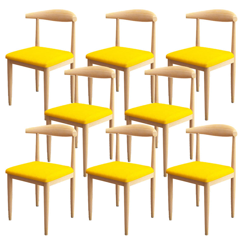 Moderne stijl zijstoel open rug binnen eetkamerstoel voor eetkamer