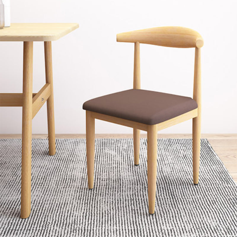 Moderne stijl zijstoel open rug binnen eetkamerstoel voor eetkamer