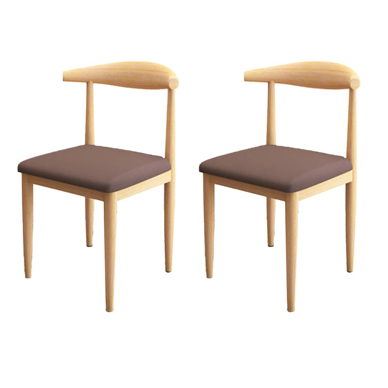 Moderne stijl zijstoel open rug binnen eetkamerstoel voor eetkamer