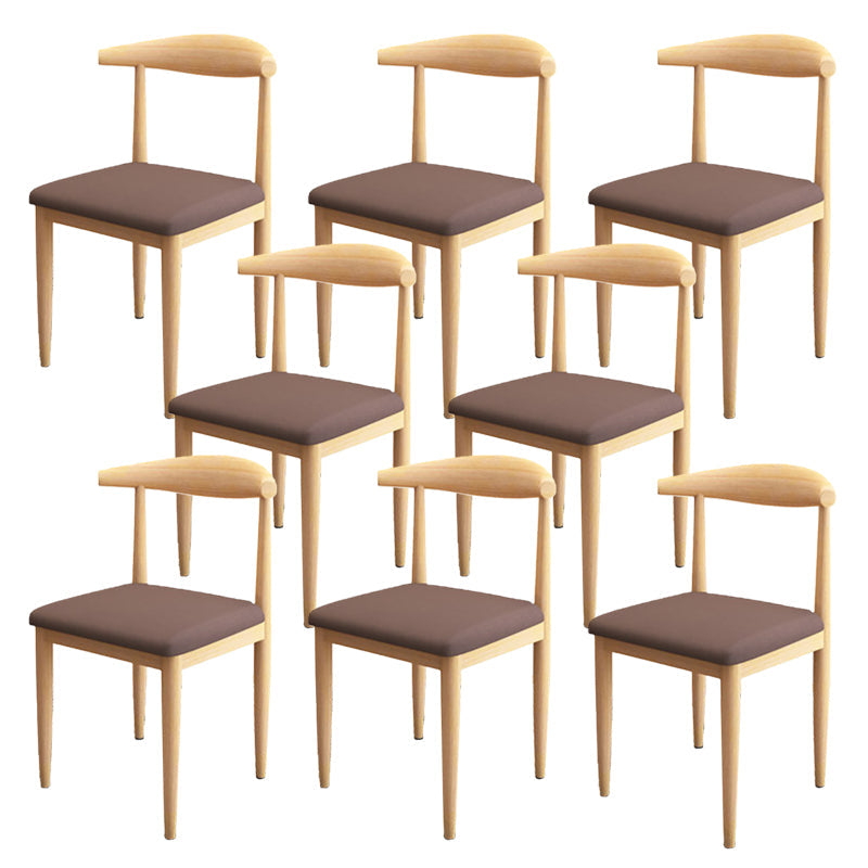 Moderne stijl zijstoel open rug binnen eetkamerstoel voor eetkamer