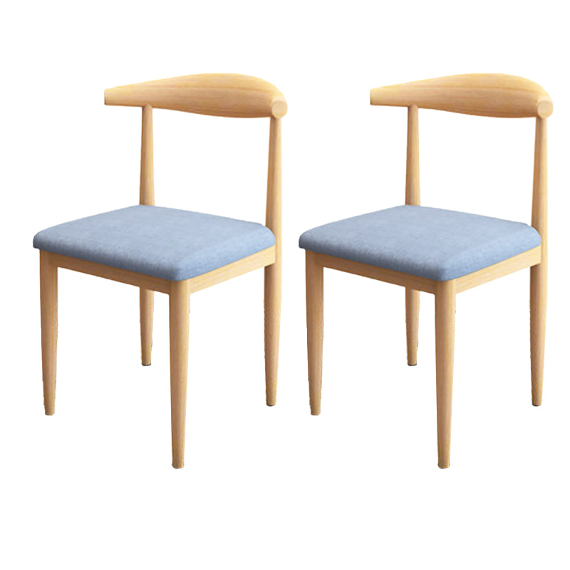 Moderne stijl zijstoel open rug binnen eetkamerstoel voor eetkamer