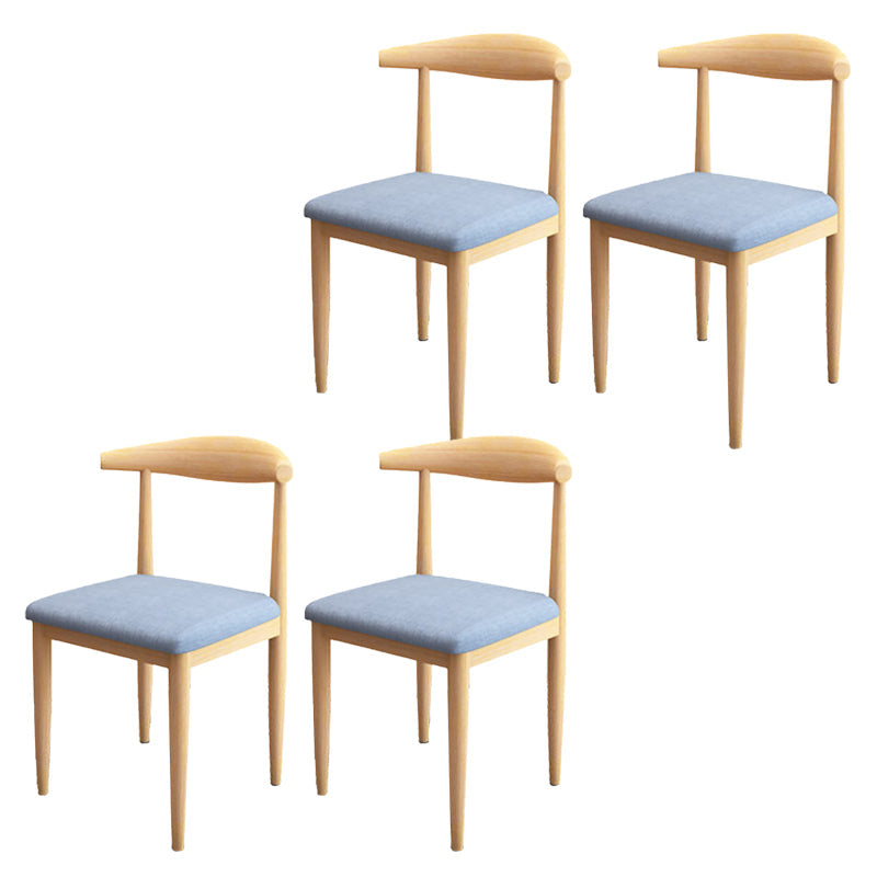 Moderne stijl zijstoel open rug binnen eetkamerstoel voor eetkamer