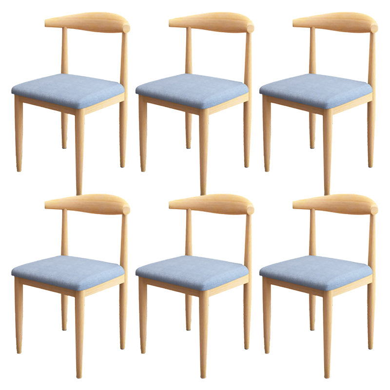 Moderne stijl zijstoel open rug binnen eetkamerstoel voor eetkamer