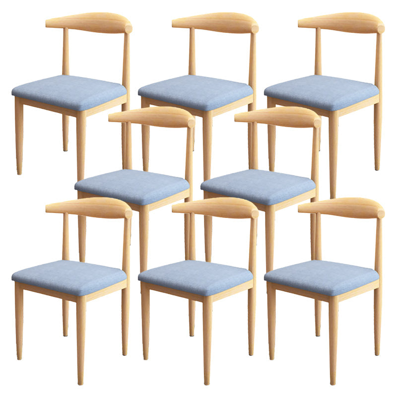 Moderne stijl zijstoel open rug binnen eetkamerstoel voor eetkamer