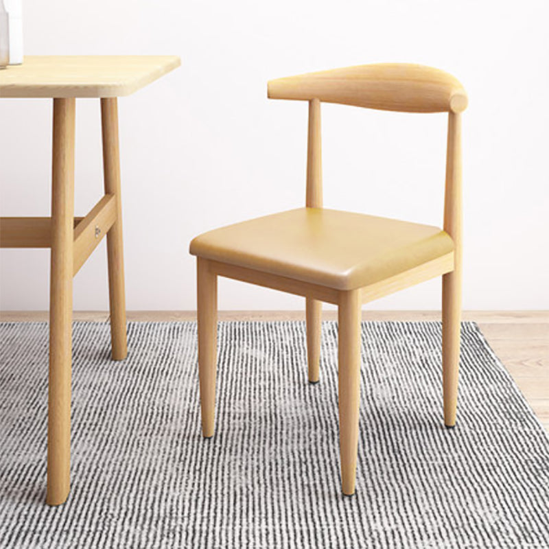 Moderne stijl zijstoel open rug binnen eetkamerstoel voor eetkamer