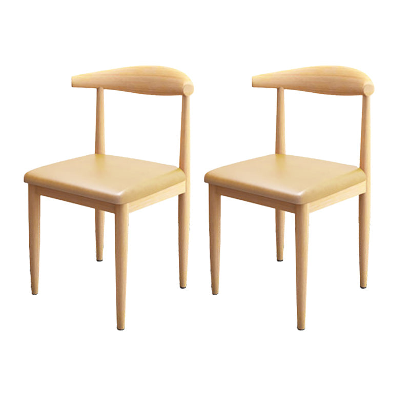 Moderne stijl zijstoel open rug binnen eetkamerstoel voor eetkamer