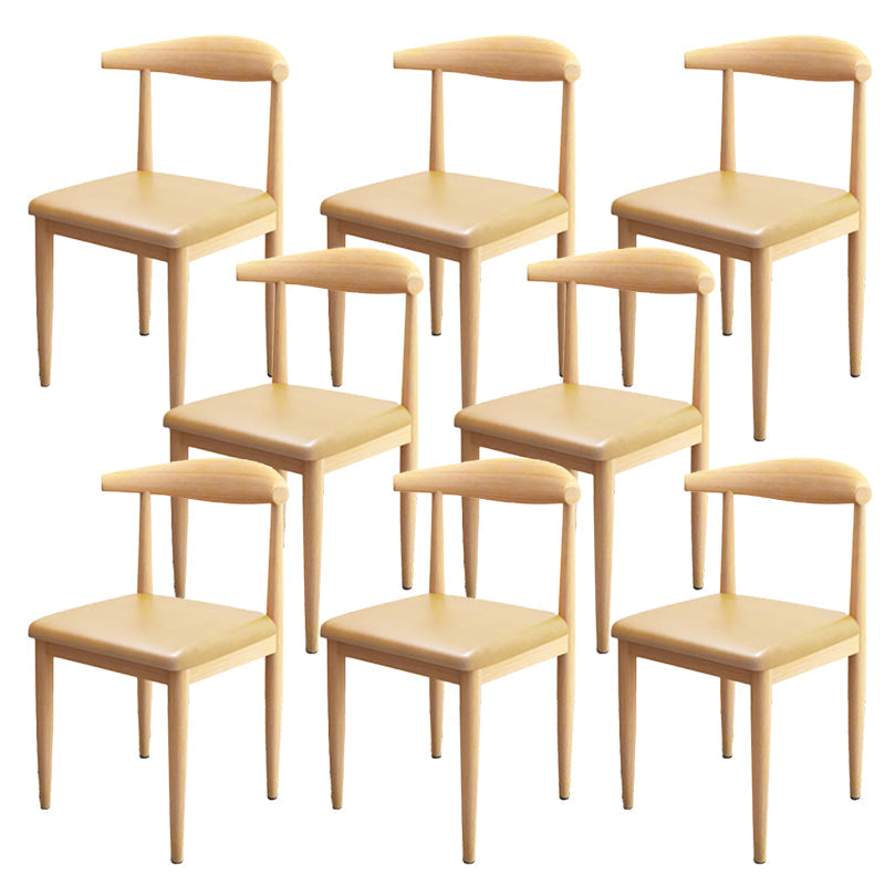 Moderne stijl zijstoel open rug binnen eetkamerstoel voor eetkamer