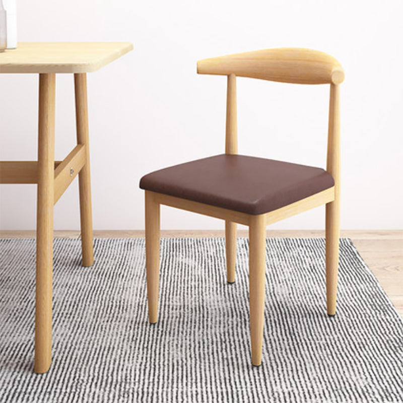 Moderne stijl zijstoel open rug binnen eetkamerstoel voor eetkamer