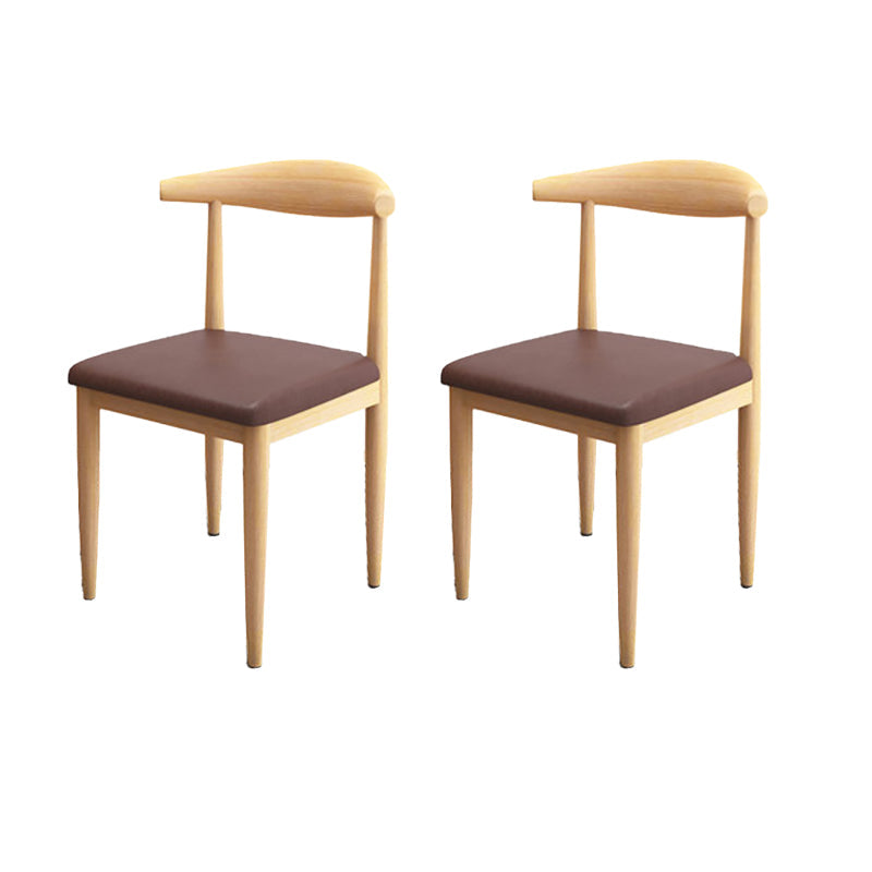 Moderne stijl zijstoel open rug binnen eetkamerstoel voor eetkamer