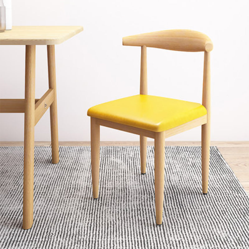 Moderne stijl zijstoel open rug binnen eetkamerstoel voor eetkamer