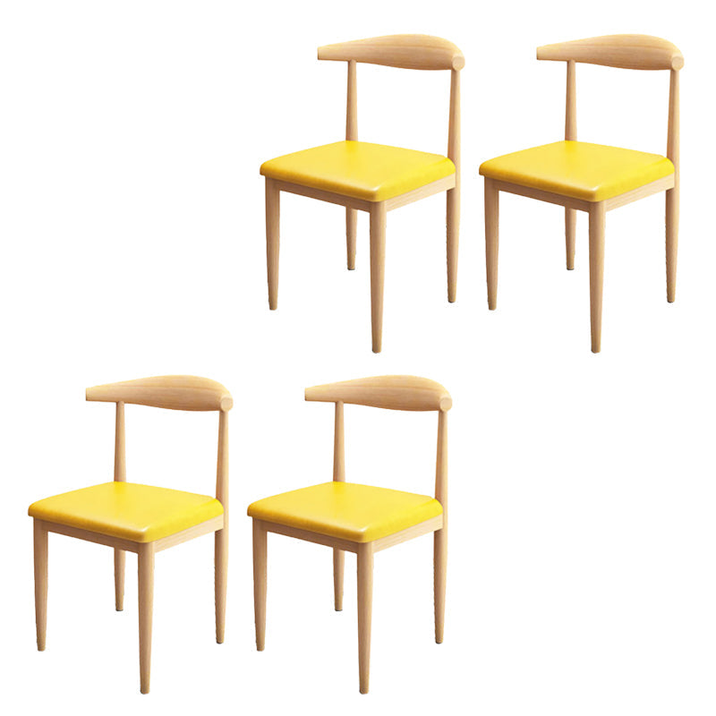 Moderne stijl zijstoel open rug binnen eetkamerstoel voor eetkamer