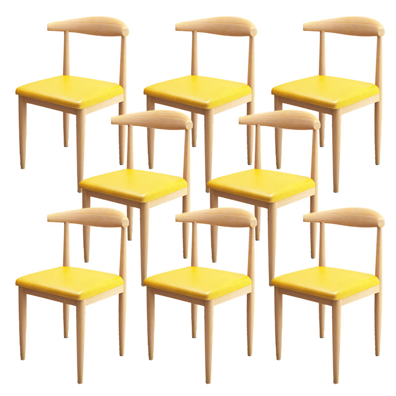 Moderne stijl zijstoel open rug binnen eetkamerstoel voor eetkamer