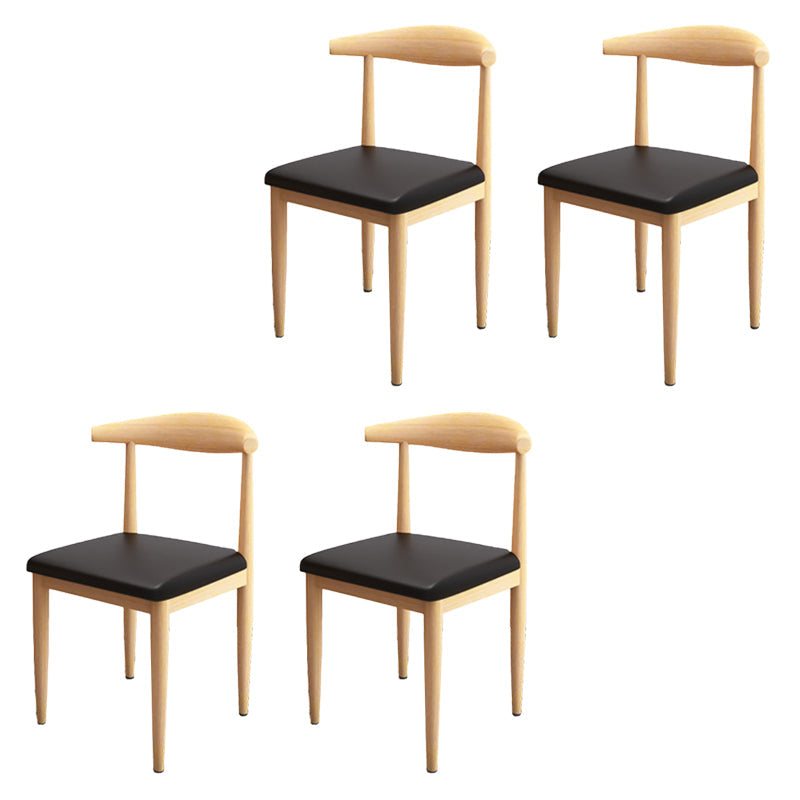 Moderne stijl zijstoel open rug binnen eetkamerstoel voor eetkamer