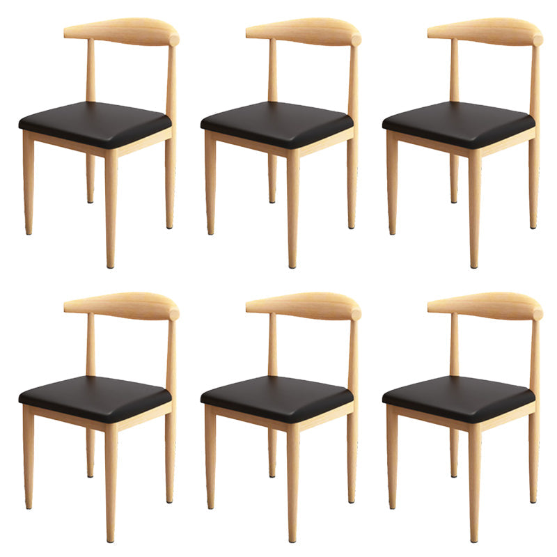 Moderne stijl zijstoel open rug binnen eetkamerstoel voor eetkamer