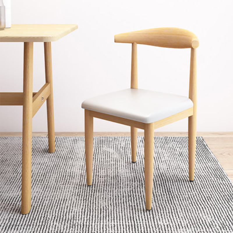 Moderne stijl zijstoel open rug binnen eetkamerstoel voor eetkamer