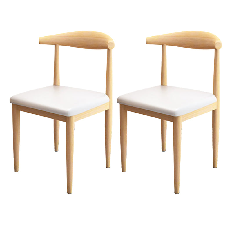 Moderne stijl zijstoel open rug binnen eetkamerstoel voor eetkamer